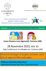 Locandina seminario orientamento 28 novembre 2023